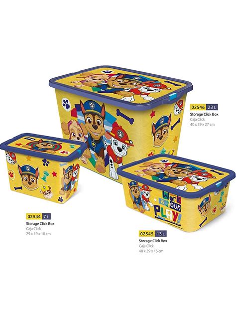 paw patrol in metal box|paw patrol toy box asda.